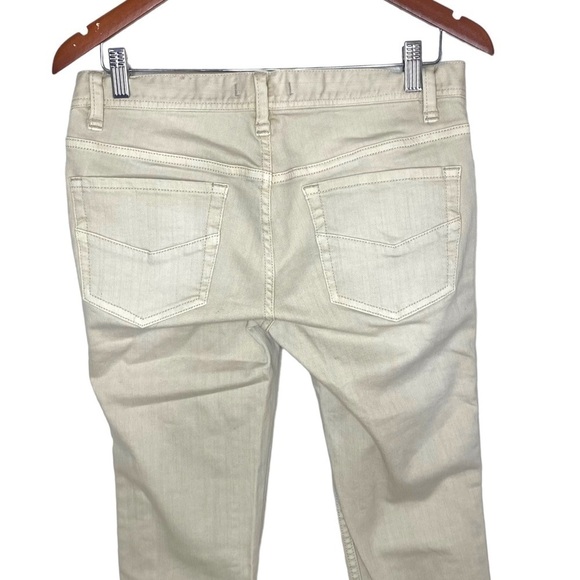 Free People Levon Zipper Skinny Jeans- Bone - Picture 8 of 14